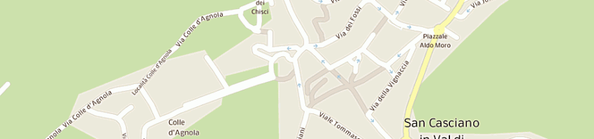 Mappa della impresa i fiori di giovanna e alessandra snc di giovanna e alessandra rettori a SAN CASCIANO IN VAL DI PESA
