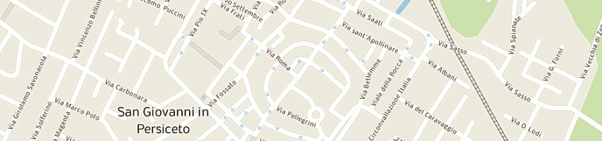 Mappa della impresa ottica amidei di rosi g paolo e c (snc) a SAN GIOVANNI IN PERSICETO