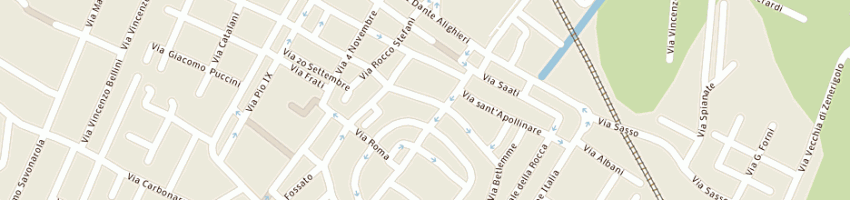 Mappa della impresa forno ghelfi snc di ghelfi gilberto e c a SAN GIOVANNI IN PERSICETO