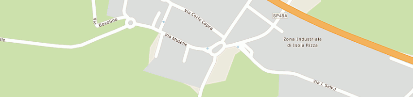 Mappa della impresa autofficina silvia di zecchinato e c (snc) a ISOLA RIZZA