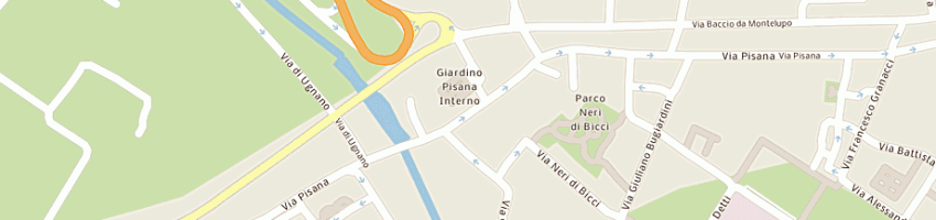 Mappa della impresa abbigliamento giuliana snc a FIRENZE