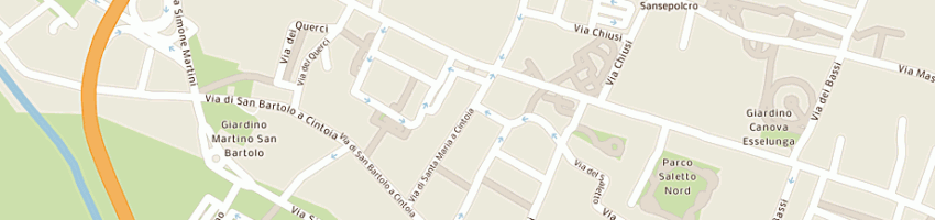 Mappa della impresa bascora srl a FIRENZE