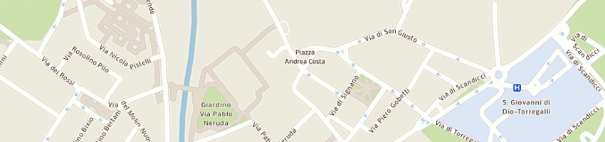 Mappa della impresa garage la folgore di immob la villa srl a SCANDICCI