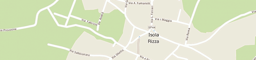 Mappa della impresa comune di isola rizza a ISOLA RIZZA