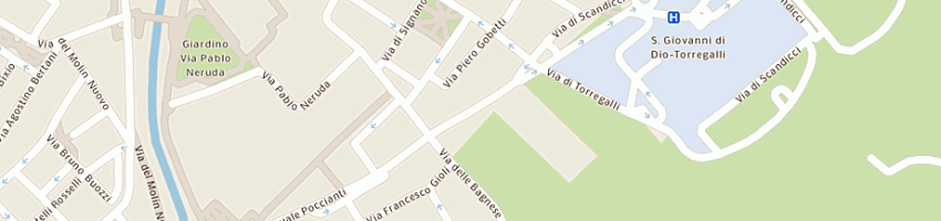 Mappa della impresa pizzeria i' pennatini a SCANDICCI