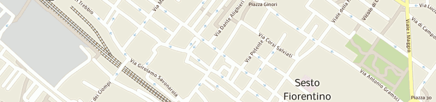 Mappa della impresa non solo pizza a SESTO FIORENTINO