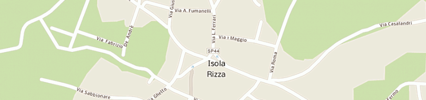 Mappa della impresa scuola elementare a ISOLA RIZZA