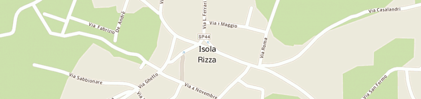 Mappa della impresa unicredit banca spa a ISOLA RIZZA