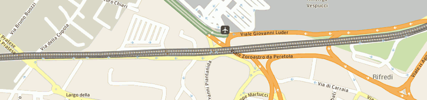 Mappa della impresa ykk italia spa a FIRENZE