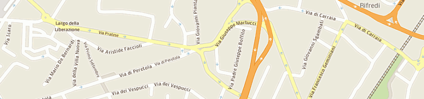 Mappa della impresa j lighting di francesco mortelli e csas a FIRENZE