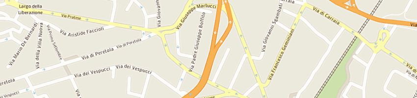 Mappa della impresa solidarieta' caritas centro ascolto vicariato porta a prato a FIRENZE