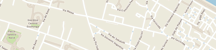 Mappa della impresa bandini sanzio a FIRENZE
