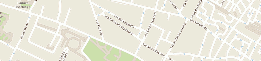 Mappa della impresa never too much srl a FIRENZE