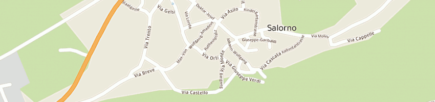 Mappa della impresa bar trattoria alla cascata a SALORNO