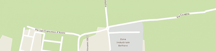 Mappa della impresa mantovani giuseppe e antonio (snc) a BELFIORE