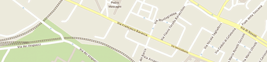 Mappa della impresa nuovi spazi srl a FIRENZE