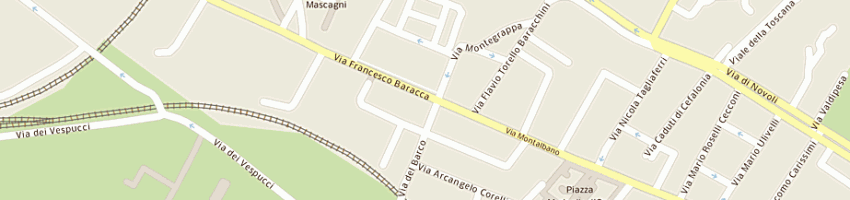 Mappa della impresa euro edicola di castella bruno a FIRENZE