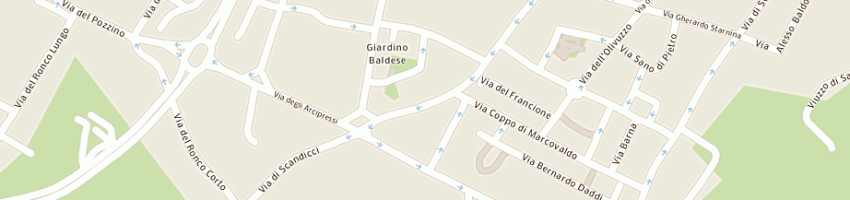 Mappa della impresa o di giotto srl a FIRENZE