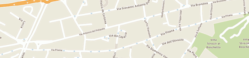 Mappa della impresa carrozzeria la molisana a FIRENZE