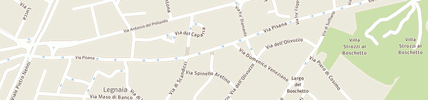 Mappa della impresa pescheria moreno di gallerini daniele a FIRENZE