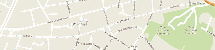 Mappa della impresa piani giovanni a FIRENZE