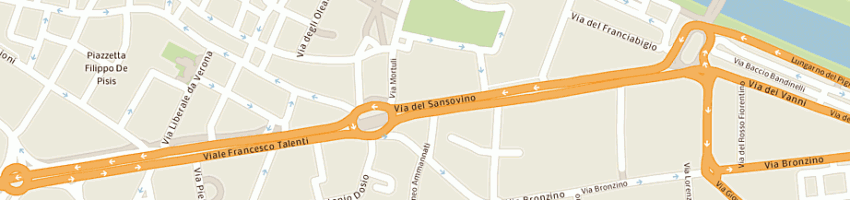 Mappa della impresa auto decca (srl) a FIRENZE
