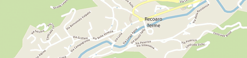 Mappa della impresa albergo all'isola a RECOARO TERME