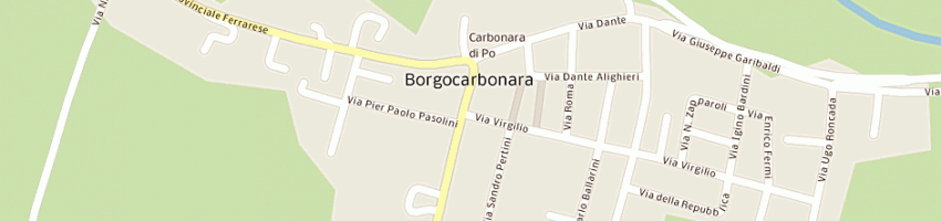Mappa della impresa cremonini fabrizio a CARBONARA DI PO