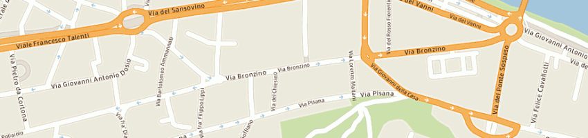 Mappa della impresa clinica del capello srl a FIRENZE