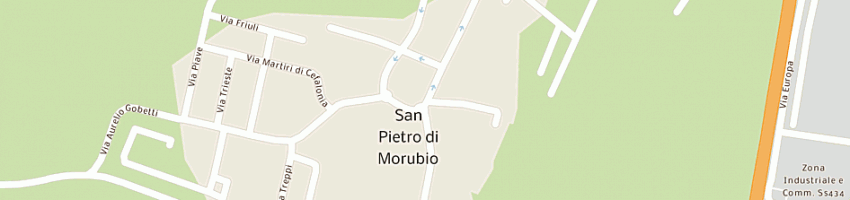 Mappa della impresa unione dei comuni destra adige a SAN PIETRO DI MORUBIO