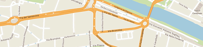 Mappa della impresa bar lorena di gamannossi marta e pecori stefania sdf a FIRENZE