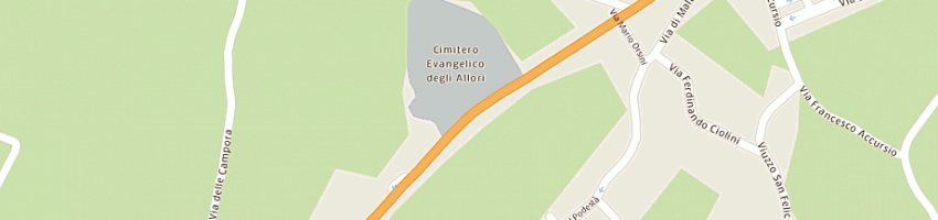 Mappa della impresa cimitero evangelico agli allori a FIRENZE