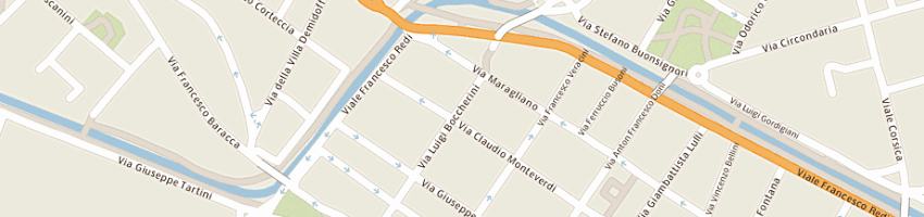 Mappa della impresa bottega del taglio e la conchiglia snc a FIRENZE