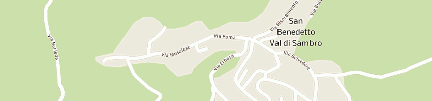 Mappa della impresa panificio fachiri di coviello donato a SAN BENEDETTO VAL DI SAMBRO