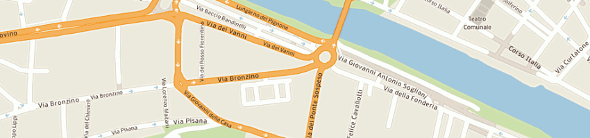Mappa della impresa i piatti d oro di zhang hualan a FIRENZE
