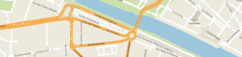 Mappa della impresa cosmos network sas di pagnini giacomo e c a FIRENZE