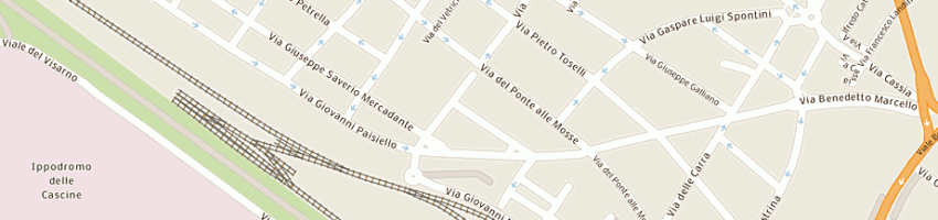 Mappa della impresa proracing service snc di bani marco e c a FIRENZE