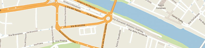 Mappa della impresa market 3 di frastagli fabio e c sas a FIRENZE