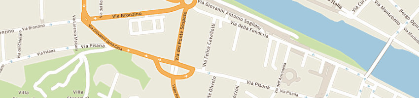 Mappa della impresa parrini antonio a FIRENZE