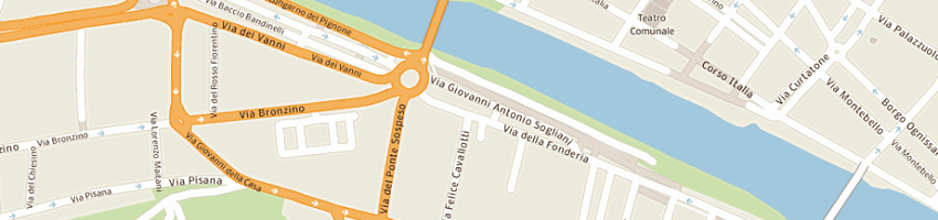 Mappa della impresa bandinelli e popovich snc a FIRENZE