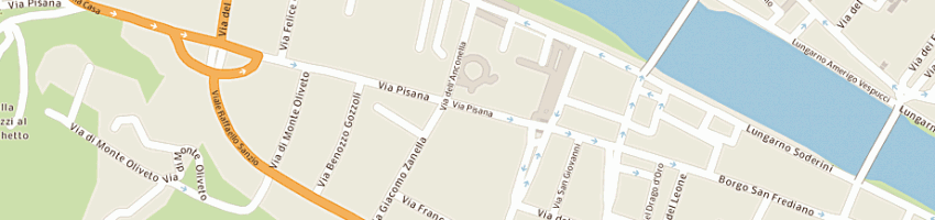 Mappa della impresa pasticceria paolino snc di fallani b e pongiluppi p a FIRENZE