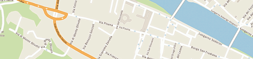Mappa della impresa studio regan di shayne regan e c sas a FIRENZE