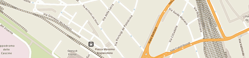Mappa della impresa guerra lamacchia maria a FIRENZE