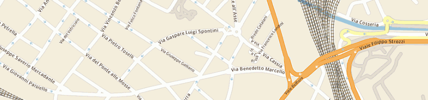 Mappa della impresa sg assicurazioni sas di sarchini walter e c a FIRENZE