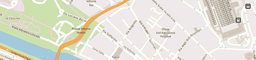 Mappa della impresa poste italiane spa - filiale firenze 1 citta' a FIRENZE