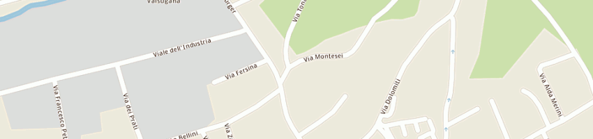 Mappa della impresa targa sergio a PERGINE VALSUGANA
