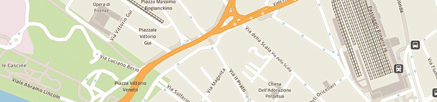 Mappa della impresa trattoria baldini srl a FIRENZE