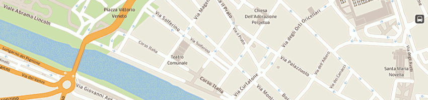 Mappa della impresa albergo anglo american a FIRENZE