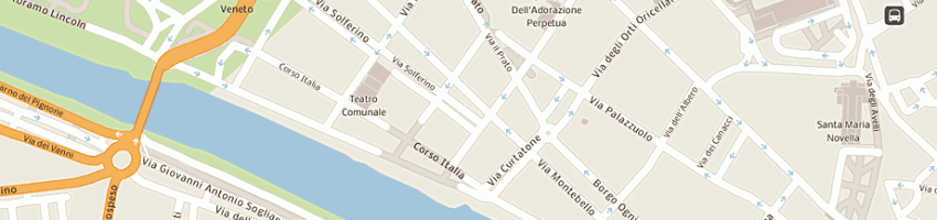 Mappa della impresa ristorazione terrazza martini a FIRENZE