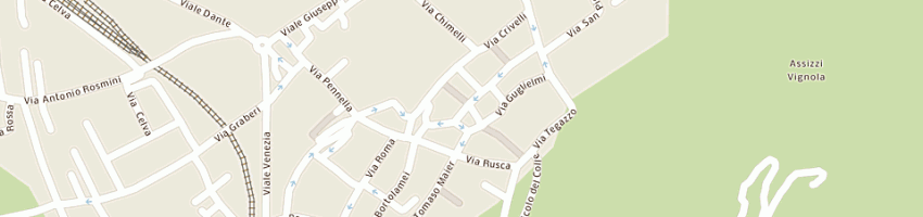 Mappa della impresa bar ristorante palloncino rosso a TRENTO